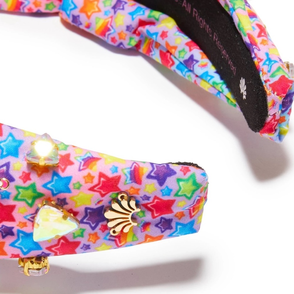 Limited Edition Lele Sadoughi x Lisa Frank iridescent crystal unicorn headband - Picture 3 of 10